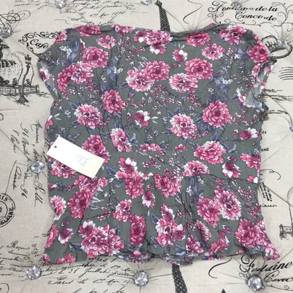 CHANCE V-Neck Floral Print Blouse - Picture 4 of 7